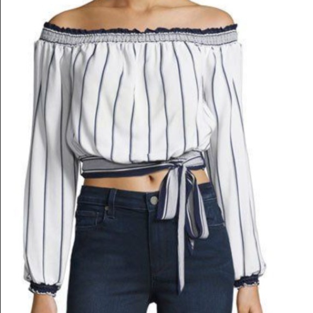 Lovers & Friends Cannes Off The Shoulder Crop Top M